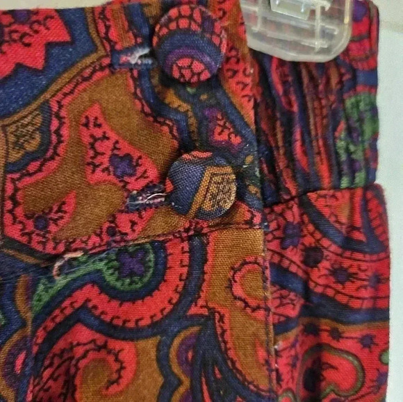 Worthington Multicolored Paisley Pleated Skirt Plus Sz 18 - Picture 3 of 6